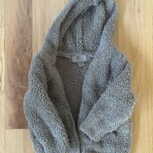 Barefoot Dreams Kids Gray Hooded Jacket